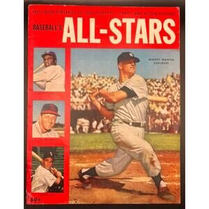 1953 Baseballs All Stars Mickey Mantle Magazine Jackie Robinson Stan Musial MLB